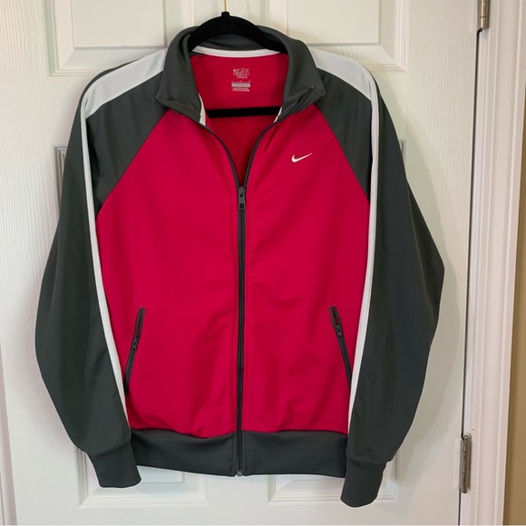 Nike the Athletic Dept Zip Up Pink and Grey Sports Jacket, size L - Picture 9 of 9